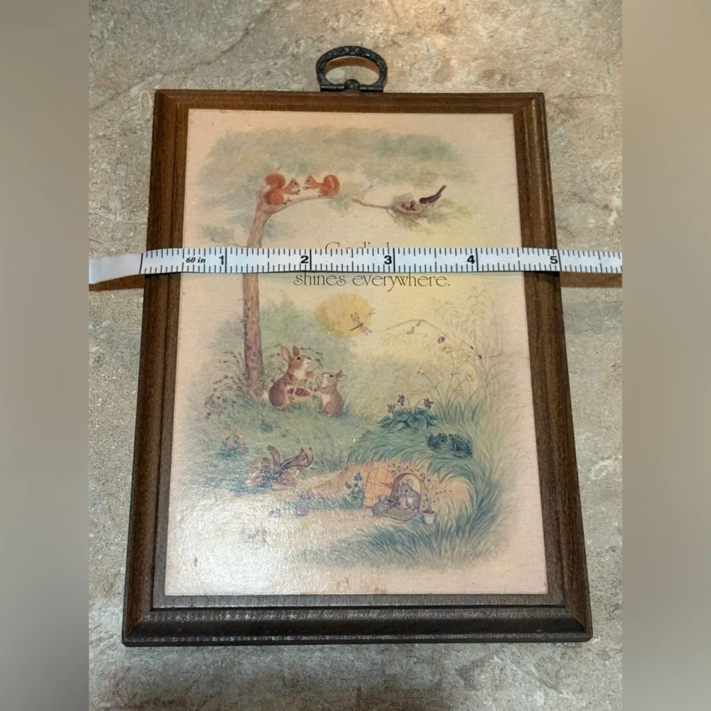 Vintage Hallmark Woodland Animals Wall Decor - Brown and Cream